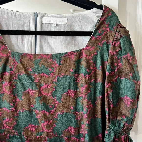 Rosie Cotswolds Dress Size Small Color Green Red - Picture 2 of 4
